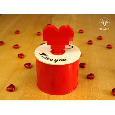 Lego heart construction
