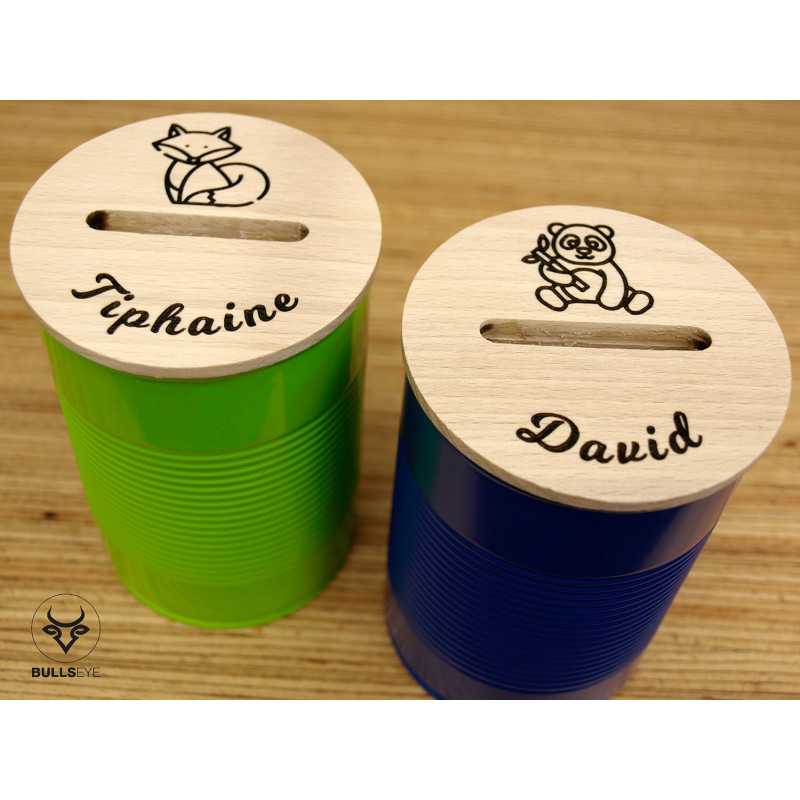 green and blue adult money box