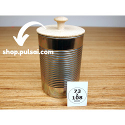 couvercle bois pour boîte de conserve