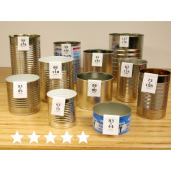 boîtes de conserve recyclées