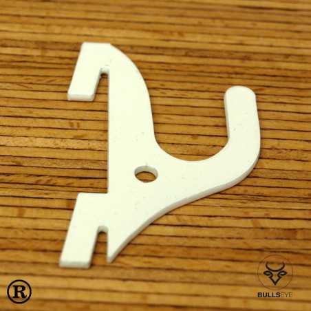 white metal hook