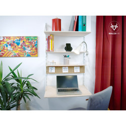 bureau mural rabattable
