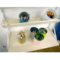 Inclined shelves