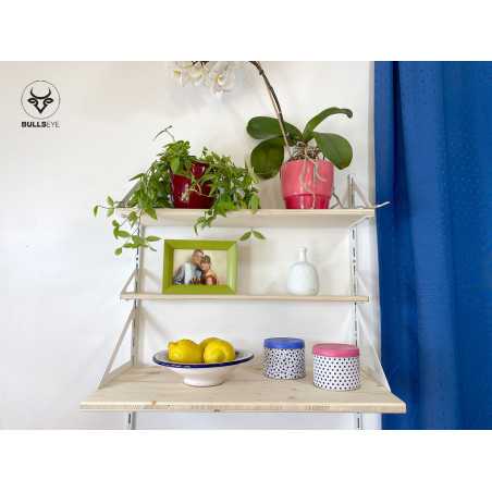 small and large shelves