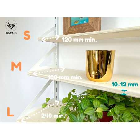 white modern shelf holder
