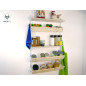 2 brackets - inclined shelf