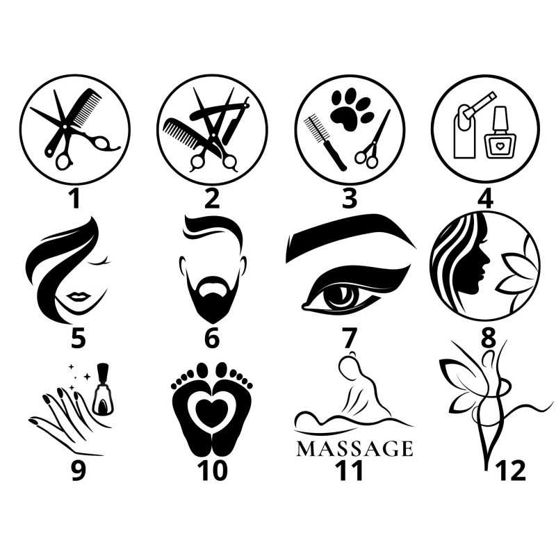 pictograms for well-being and beauty