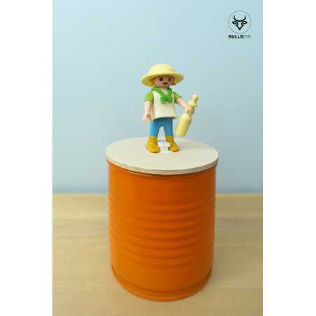 Display of Playmobil children's figurines Display of Playmobil children's figurines