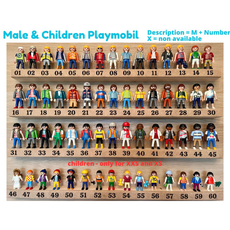 Playmobil men children figures