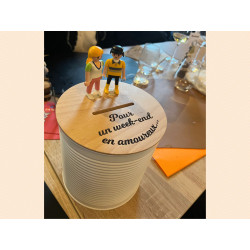 Große Gelddose mit Playmobil