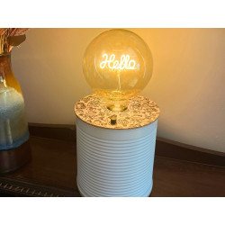 lampe gravure bois