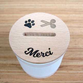 grooming salon money box