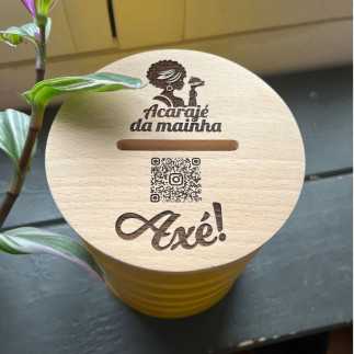 wide QR code holder