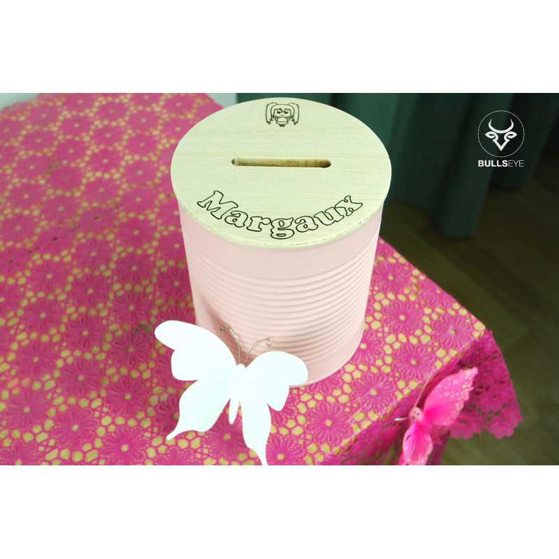 customisable pink money box