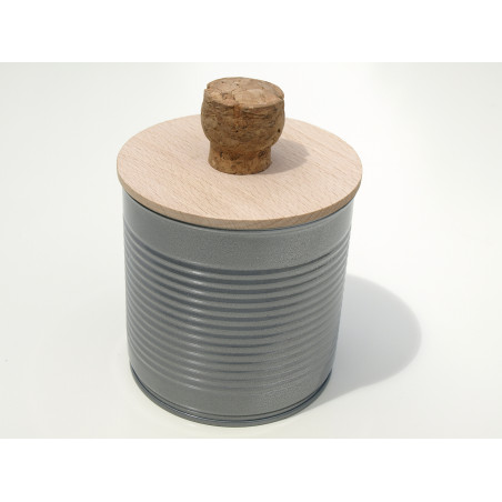 container with champagne cork