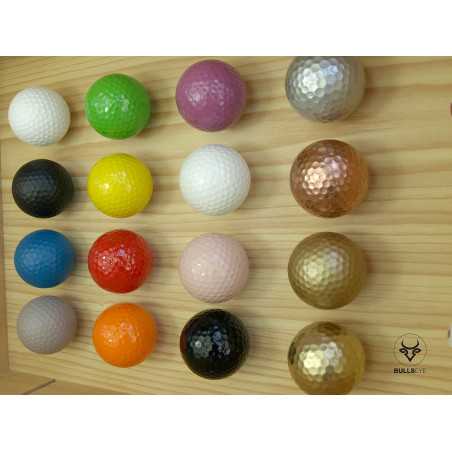 coloured upcycled golf balls