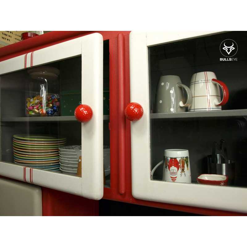 red furniture handle