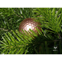 déco sapin de Noël couleur cuivre
