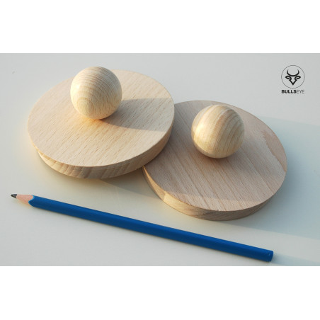 wooden cover sphere plug