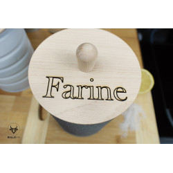 couvercle gravé farine