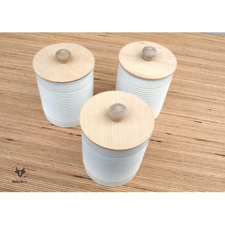 boxes with wooden lid