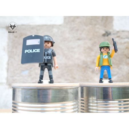 box with Playmo policeman