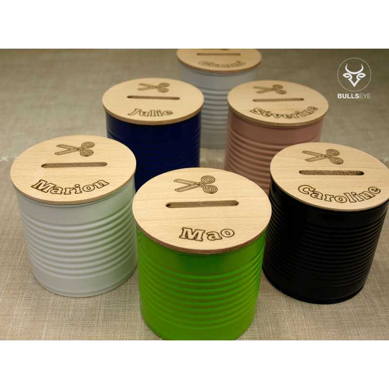 tip jar with scissors