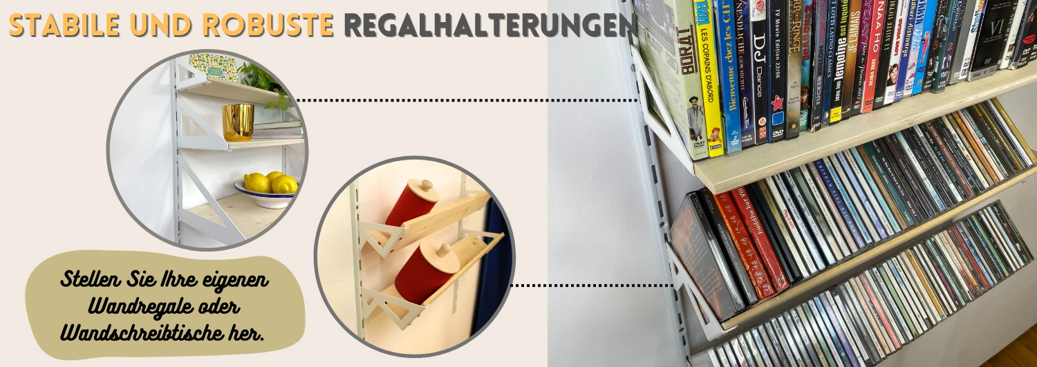 Stabile robuste Regalhalterungen