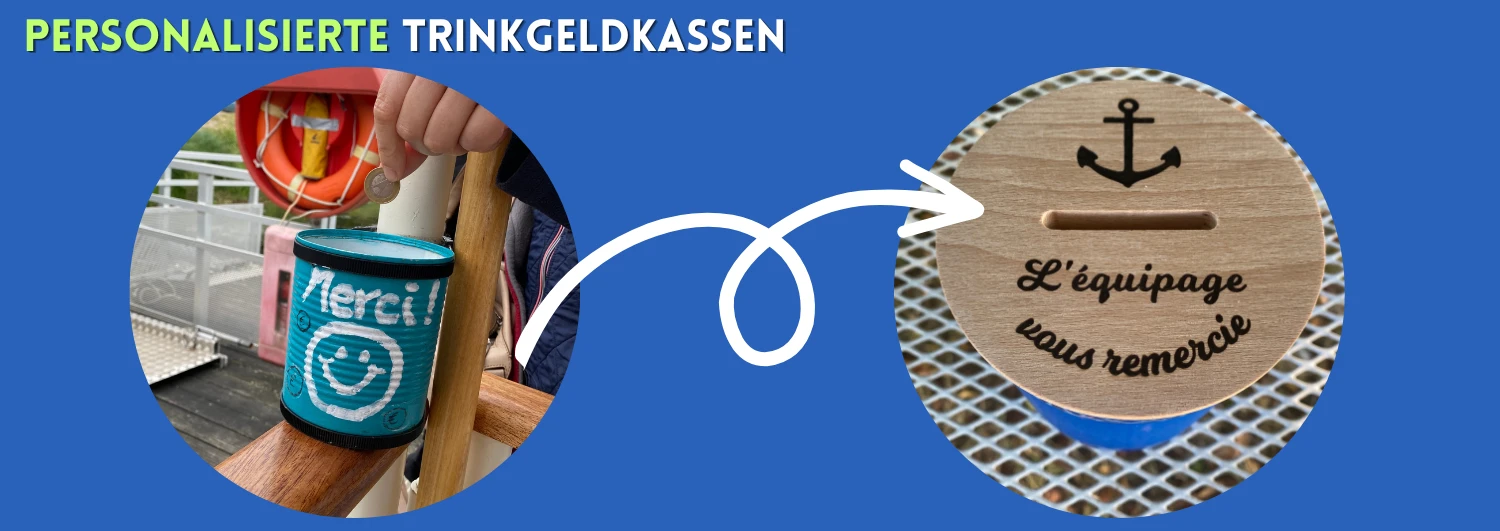 Personaliserte Trinkgeldkassen